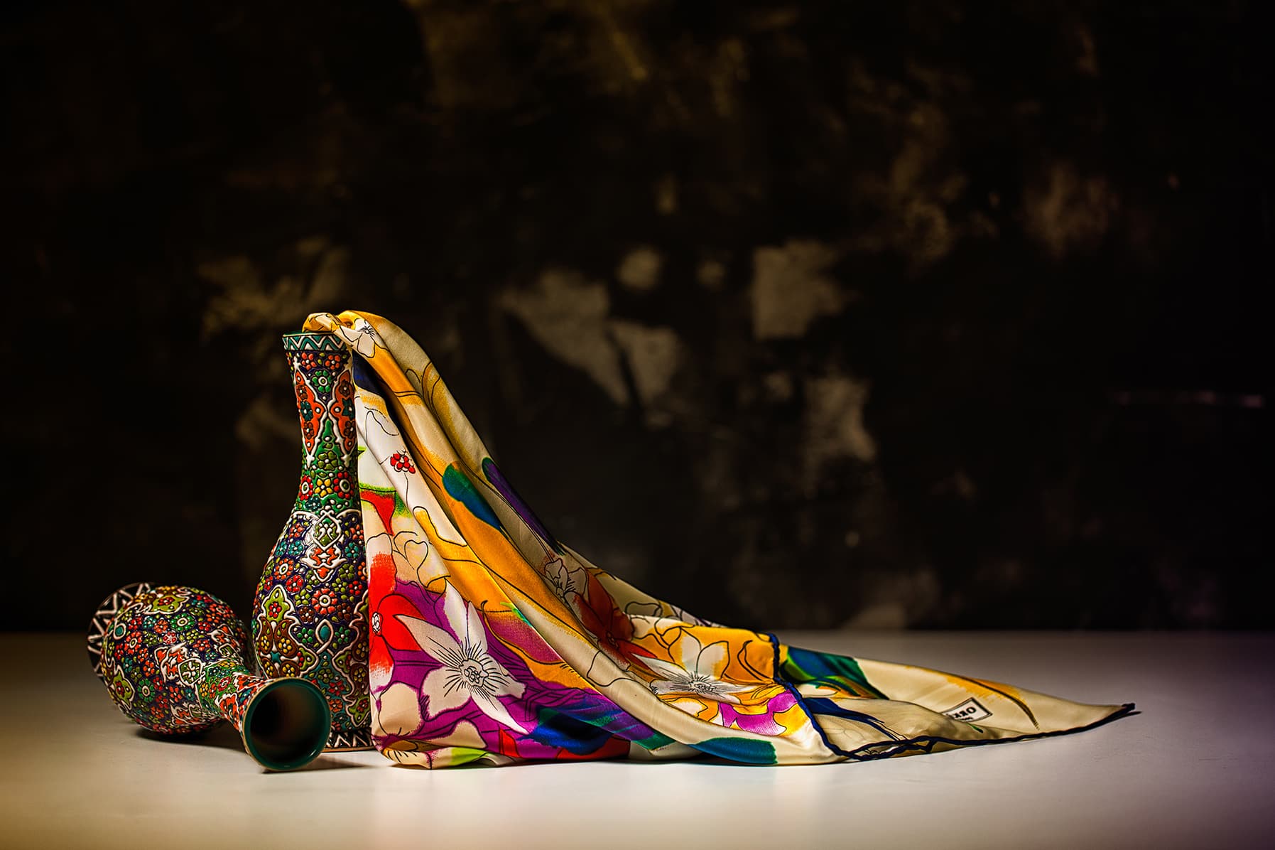Orkide Tekstil silk scarf and foulard pattern from the design archive — Nº 01
