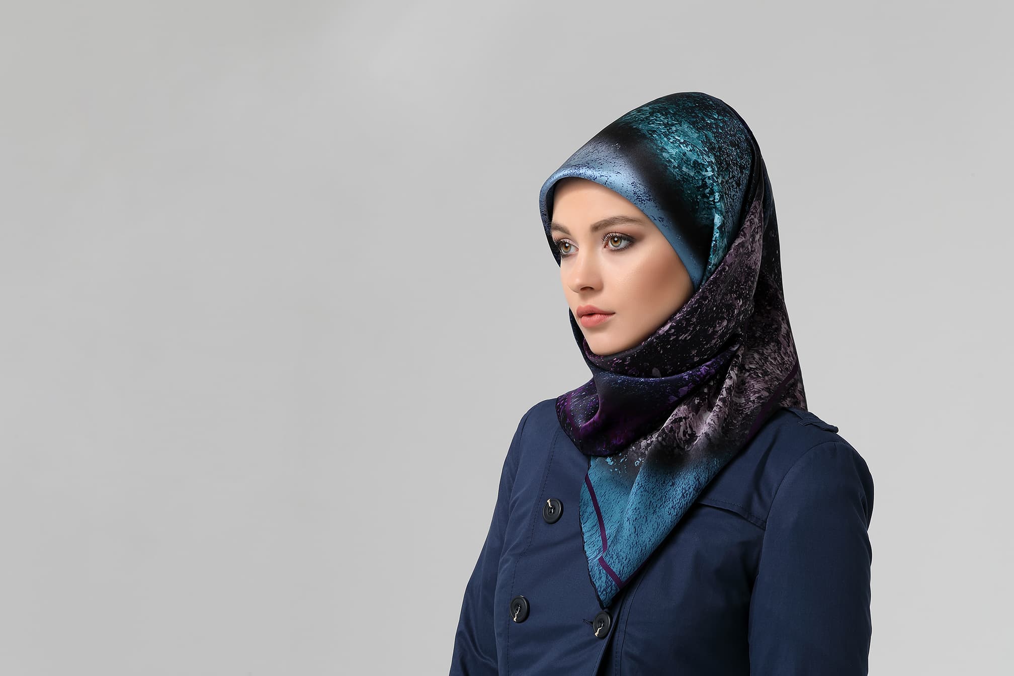 Orkide Tekstil ipek eşarp ve fular kreasyonu — desen arşivinden Nº 04